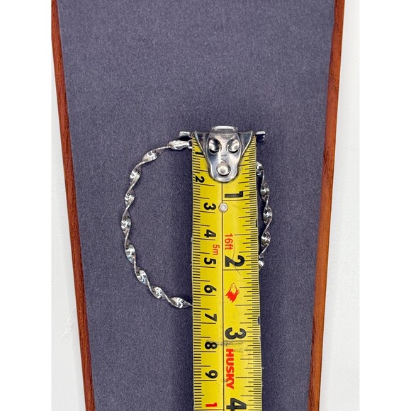 Vintage Italian Sterling Silver Ribbon Twist Bracelet – 6.75” – 925 Italy - Picture 6 of 8